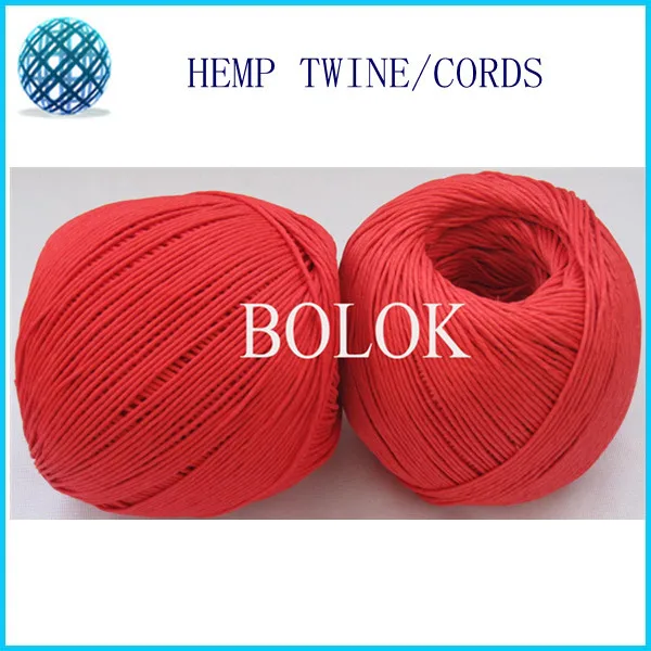 1mm waxed and dyed hemp cords100m/ball (8pcs/lot) red color wholesale by free shipping (36 countries)