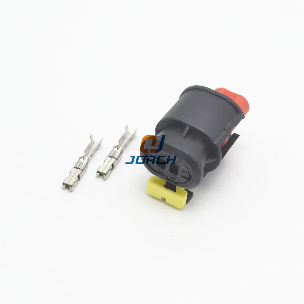 2sets 2Pin waterproof sensor VVT plugs auto cam into the exhaust solenoid valve harness connector 284556-1 image 3
