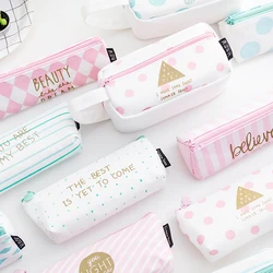 TUTU Korean Creative Cracker School fabric Pencil Case Cute Pen Bag Kawaii Stationery Pouch Office School Supplies H0010