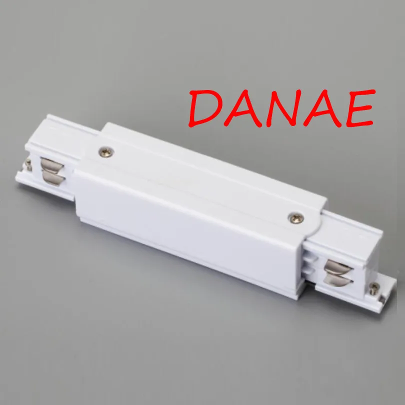 

3 Phase Circuit Connectors 4 Wire Rail Connector Global Track System Middle Feed Rail Joiner Track Lighting