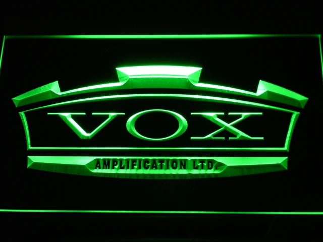 k180 VOX Amplifier Guitar Bass Band LED Neon Light Signs with On/Off Switch 20+ Colors 5 Sizes to choose