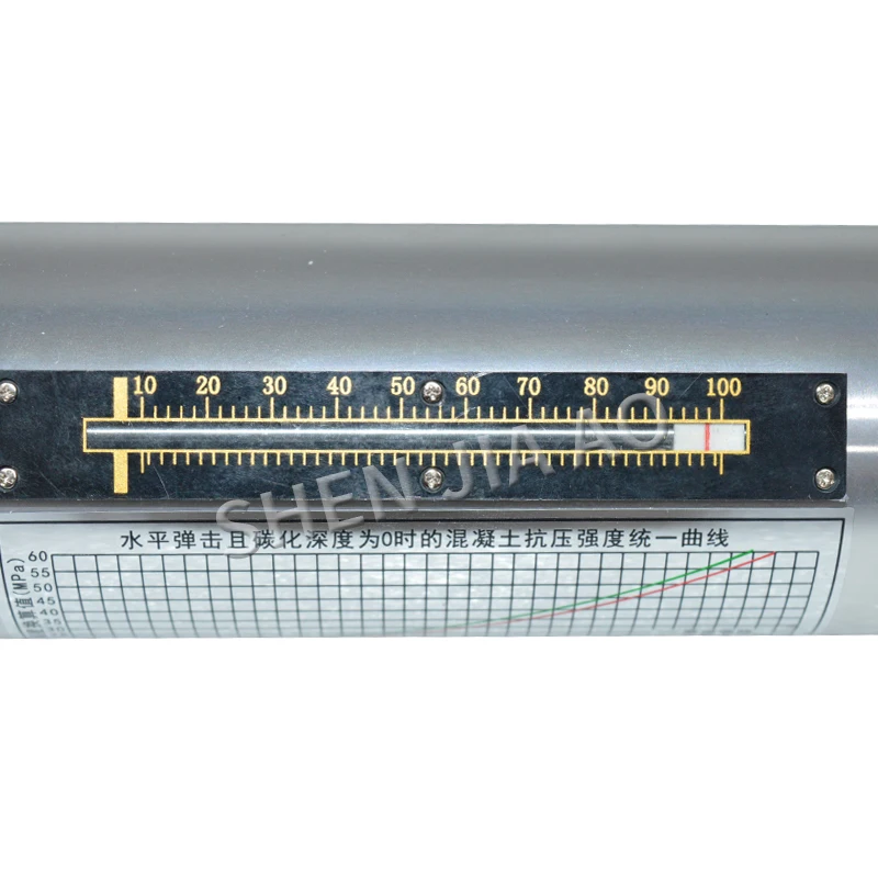 1 PC HT-225 przenośny beton odbijanie młotek Schmidt młotek sprzęt do testowania Resiliometer (niebieski przypadku Instrument)