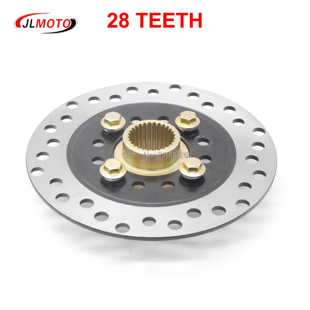 158mm/160mm Brake Disc with 28T Teeth Hub Fit For China Kids Mini ATV 50CC 110CC 49CC Rear Axle Brake Parts