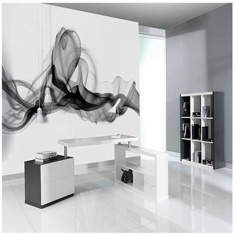 Custom papel de parede 3D photo wallpaper Smoke clouds abstract artistic wall paper bedroom sofa TV wall mural paper Stickers