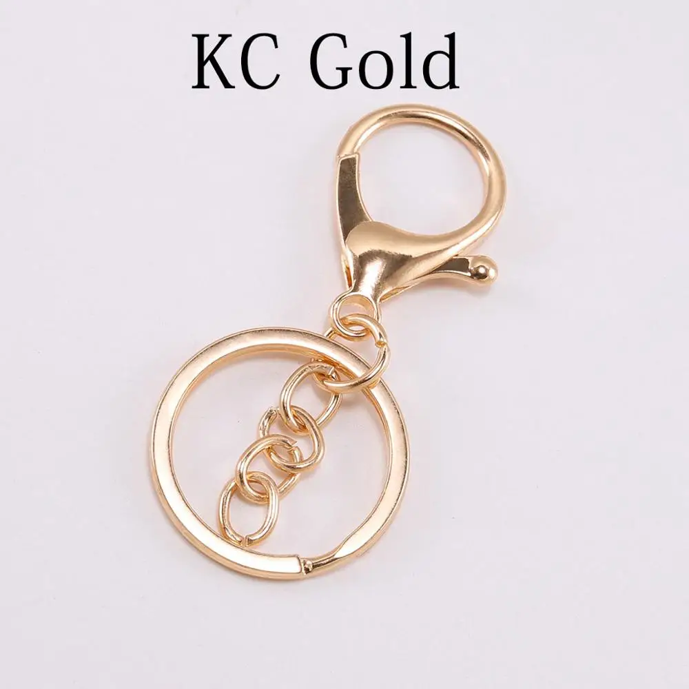 5pcs/Lot Key Ring 30mm Keychain 70mm Lobster Clasp Key Snap Hooks Keyrings DIY Jewelry Making Finding DIY Key Chains Accessories