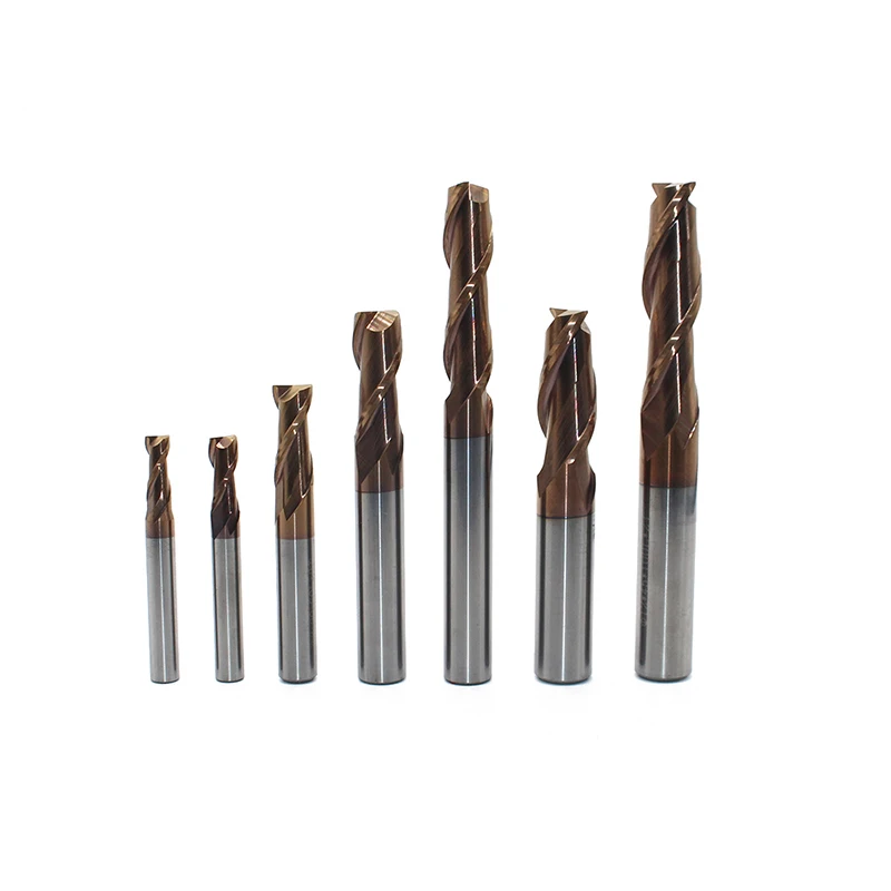 

HRC60 2 Flute 2mm 3mm 4mm 5mm 6mm Alloy Carbide Milling Tungsten Steel Sprial Bit Milling Cutter End Mill