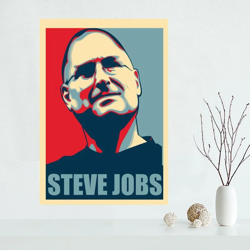 Custom Steve Jobs canvas poster Home Decoration Wall Art New arrival cloth Silk Fabric wall poster print