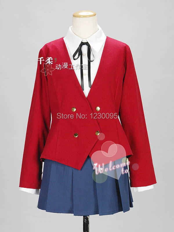 

TIGER DRAGON Toradora Taiga Aisaka Cosplay Costume School Uniform