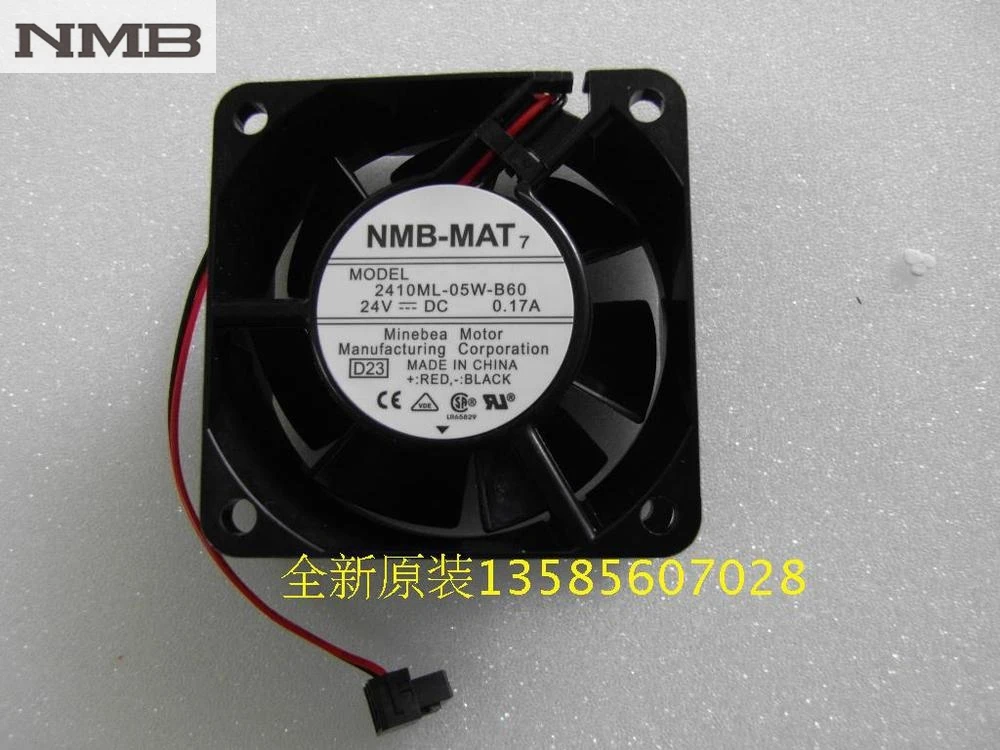 

NMB 2410ML-05W-B60 6025 24V 60mm 0.17A axial inverter cooling fan