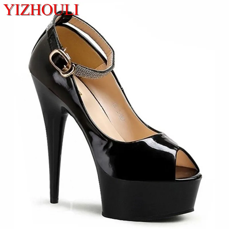 15 centimeters thick base foot naked thin belt, the sexy female fashion high heels of party amorous feelings