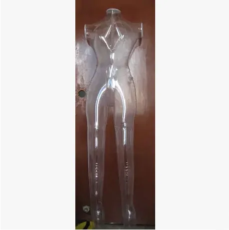 Free Shipping!! New Fashionable Transparent Inflatable Mannequin Clear Female Inflatable Mannequin Factory Direct Sell