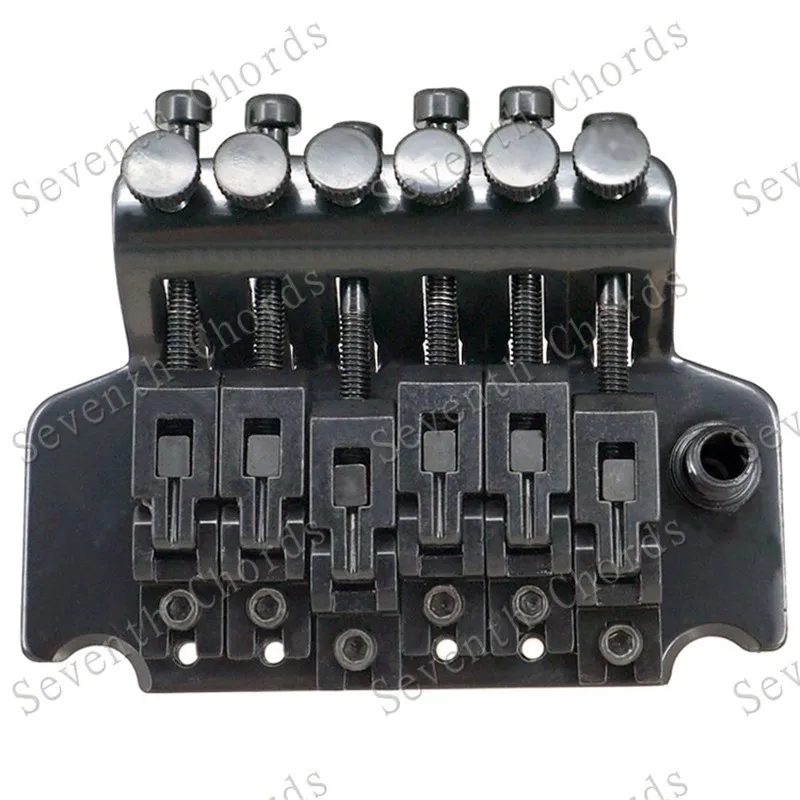 Linkshänder Black Sliver Gold E-Gitarre Brücke Gitarrenzubehör Teile 6-saitige Brücke Musikinstrumente – Detail 4