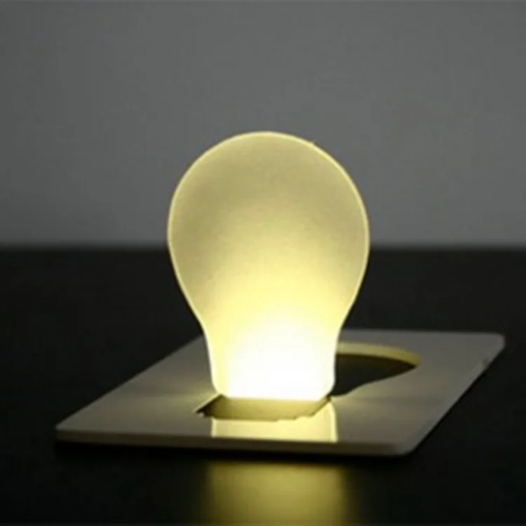 Korean version LED accompanied color card lamp small night lamp portable emergency lamp wallet lamp