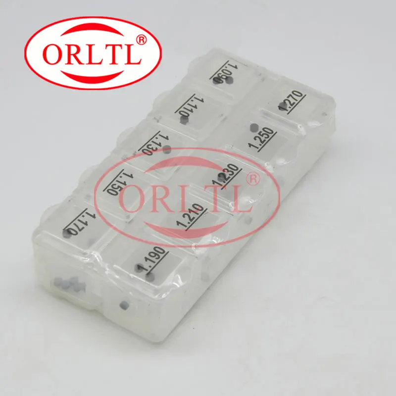 ORLTL B16 Common Rail di Regolazione Rondelle Spessori di Riparazione della Guarnizione Kit Dimensione 1.08 millimetri-1.17mm 50 pz/scatola