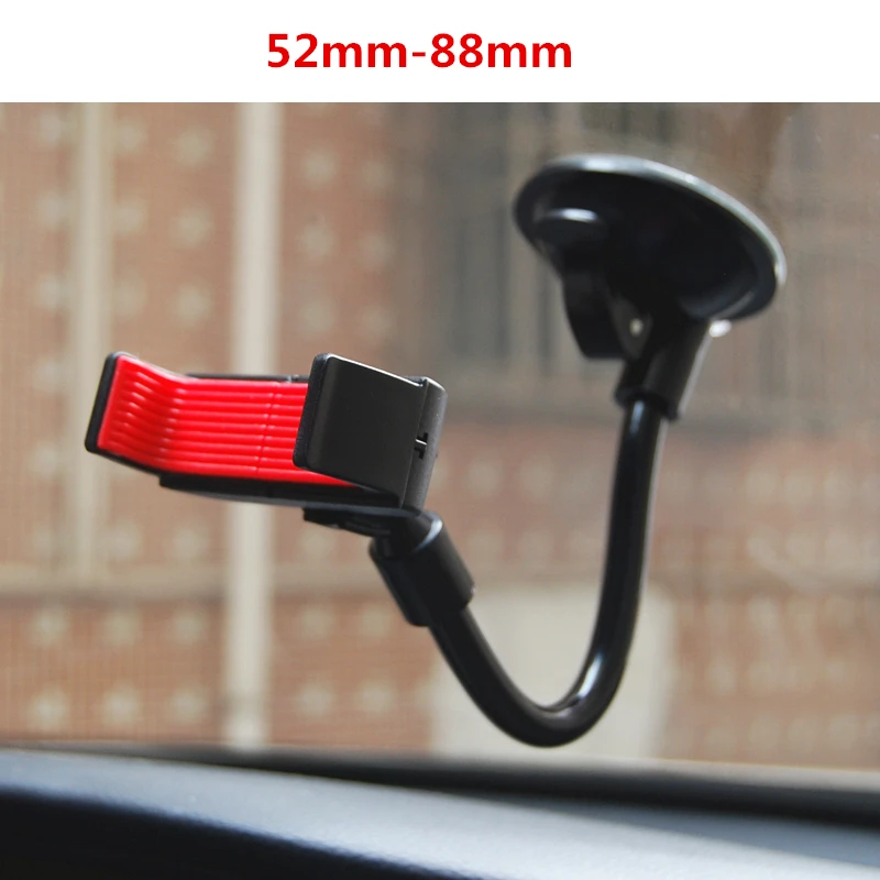 Beautymax-suporte para celular automotivo, para-brisas, base longa flexível, 360 graus, ajustável, iphone