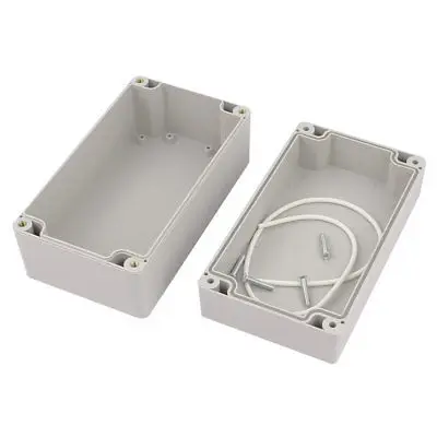 158mm x 90mm x 75mm Rectangular Dustproof IP65 Plastic Junction Box Case Grey