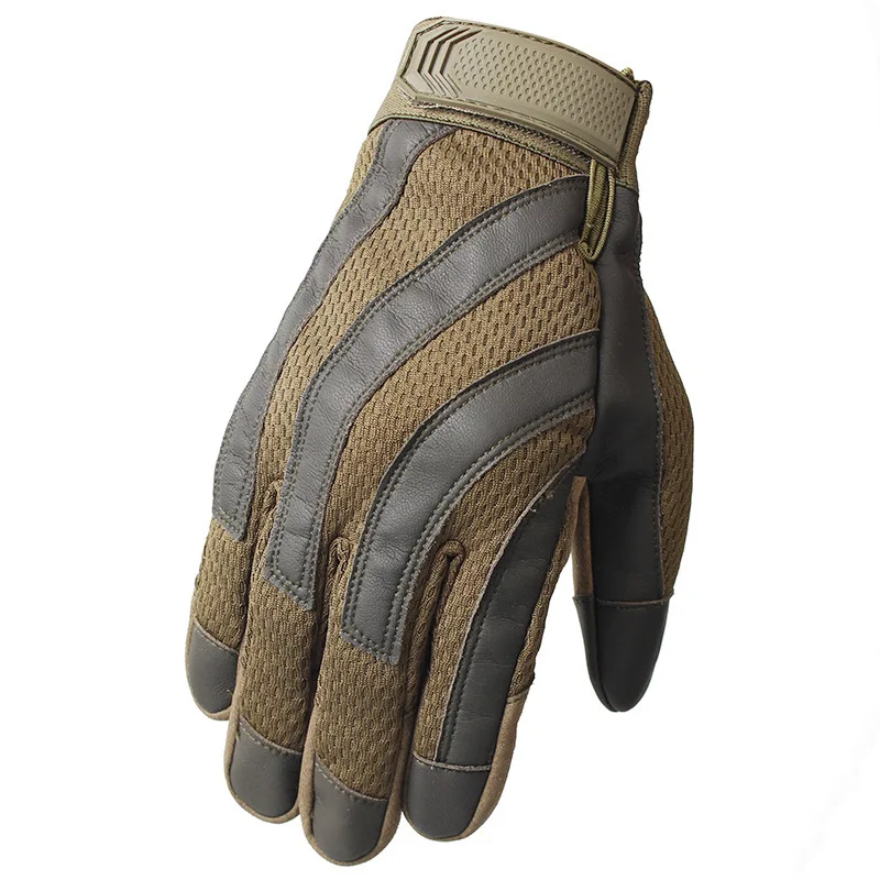 Guantes tácticos de camuflaje para hombres y mujeres, manoplas antideslizantes de dedo completo, entrenamiento del ejército, combate militar, caza, equitación al aire libre, senderismo