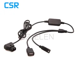 New P-Tap D-Tap Power Tap 14.8v Battery To Two Female USB 5v 2A DC Power Adapter