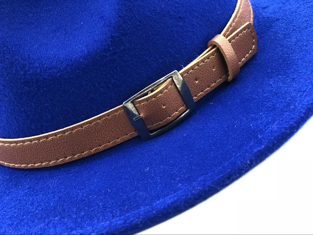 New Wool Fedora Hat Hawkins Felt Cap Wide Brim Ladies Trilby Chapeu Feminino Hat Women Men Jazz Church Godfather Sombrero Caps