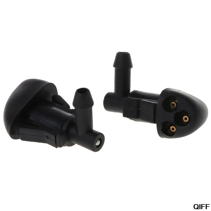 2Pcs 3-Hole Car Windshield Washer Wiper Water Spray Nozzle Fit for Chevrolet Cruze 2009-2014 May06