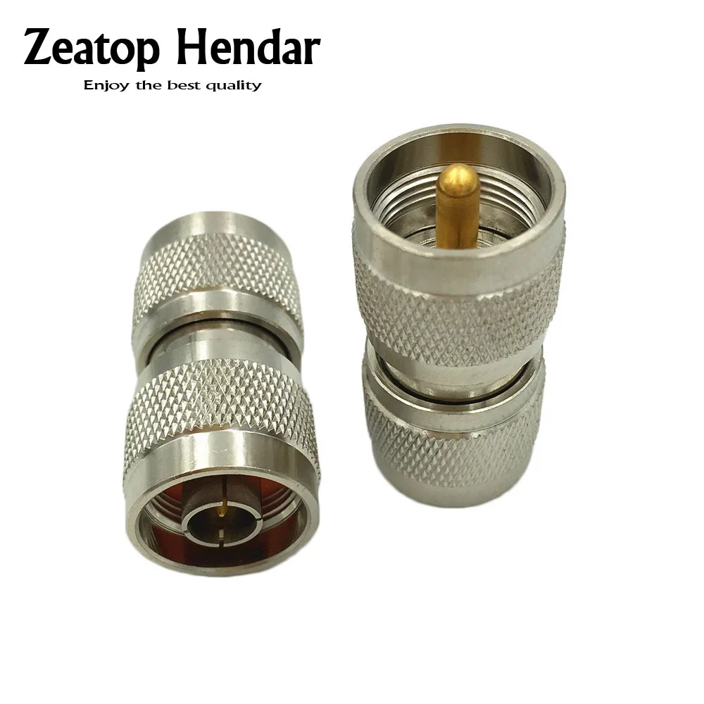 1Pcs Brass N Type Male Plug to UHF PL 259 Male Straight RF Coax Adapter Connector Convertor