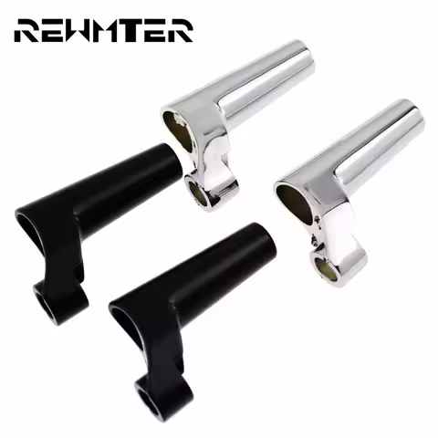 2X Motorcycle Front Turn Signal Relocation Kit Aluminum Black/Chrome For Harley Sportster 883 1200 XL 1991-2005 Dyna StreetBob