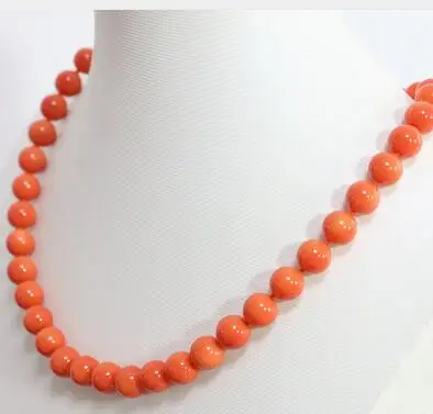 

for Women jewelry choker anime gem pink orange artificial coral round beads charms weidding party charms necklace