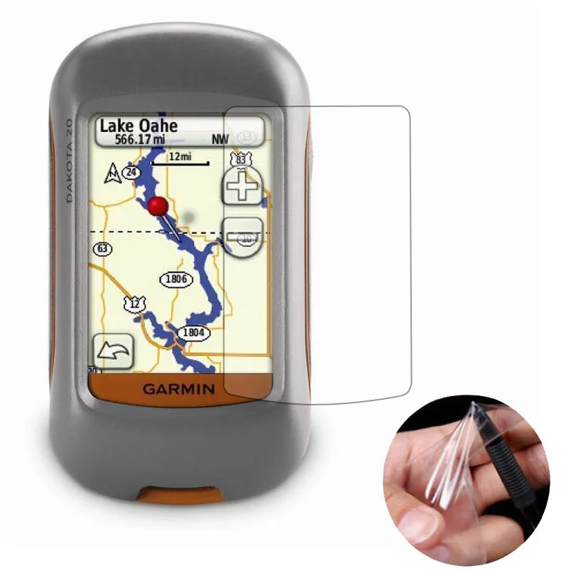 3pcs PET Clear Screen Protector Cover Protective Film Guard For Garmin Dakota 10/20  Handheld GPS Navigator Tracker