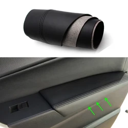 For Toyota Corolla 2014 2015 2016 2017 4pcs/set Car Interior Door Handle Panel Armrest Microfiber Leather Cover Accessories