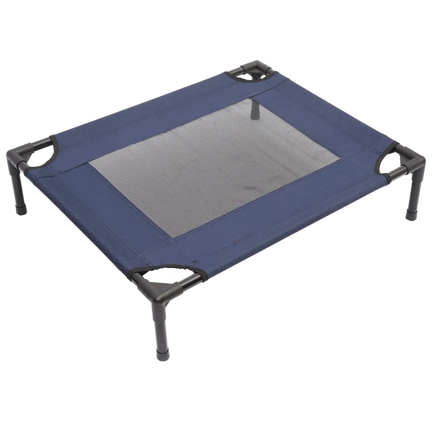 PawHut Cama Elevada Perros with Transpirable Tela Oxford 76x61x18 cm Azul – Detail 2