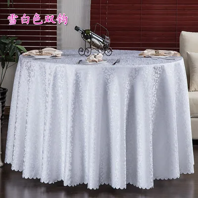 Top Round Tablecloth Fabric Polyester Tablecloths Jacquard Damask Wedding Table Cloth Gold Tablecloth Round Tablecloth For Party