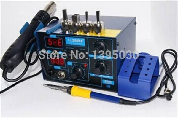 

220V/ 110V Electric Soldering Iron Saike 952D Rework Station Hot Air Gun Soldering Station