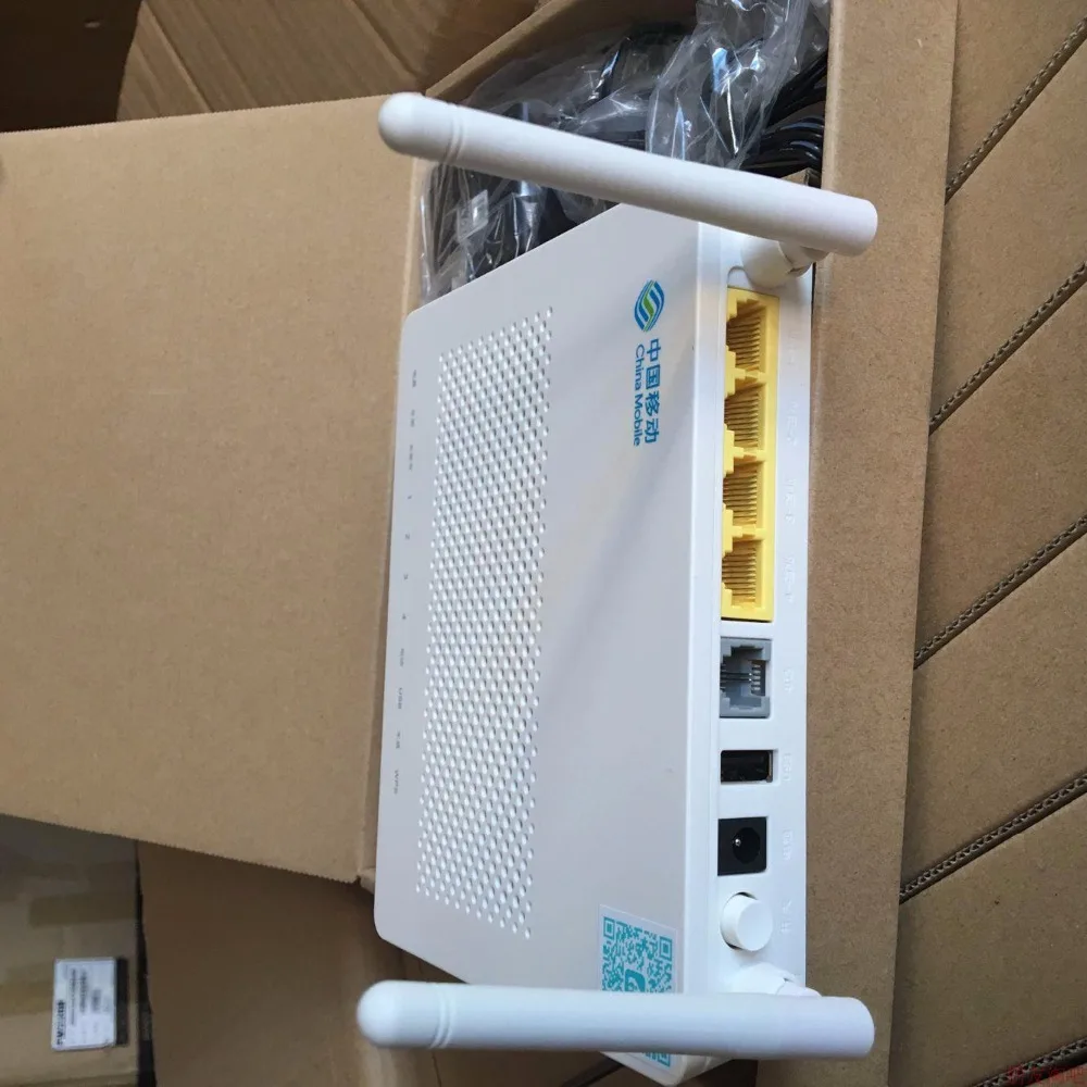 

English version wireless Gpon Terminal HS8545M ONU 4 ethernet 1 phone port wifi with china mobile logo