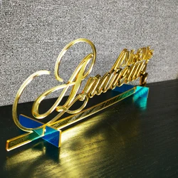 Custom Mr&Mrs Last Name Wedding Table name Sign Personalized Wedding Party Decor Supplies Mirror Gold Place Sign Wedding Gifts