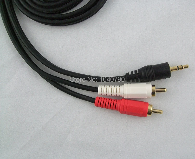 3.5 Double track to  Double lotus interface Lotus Cable lines audio computer audio speakers Audio and video signal 3M 9.6ft