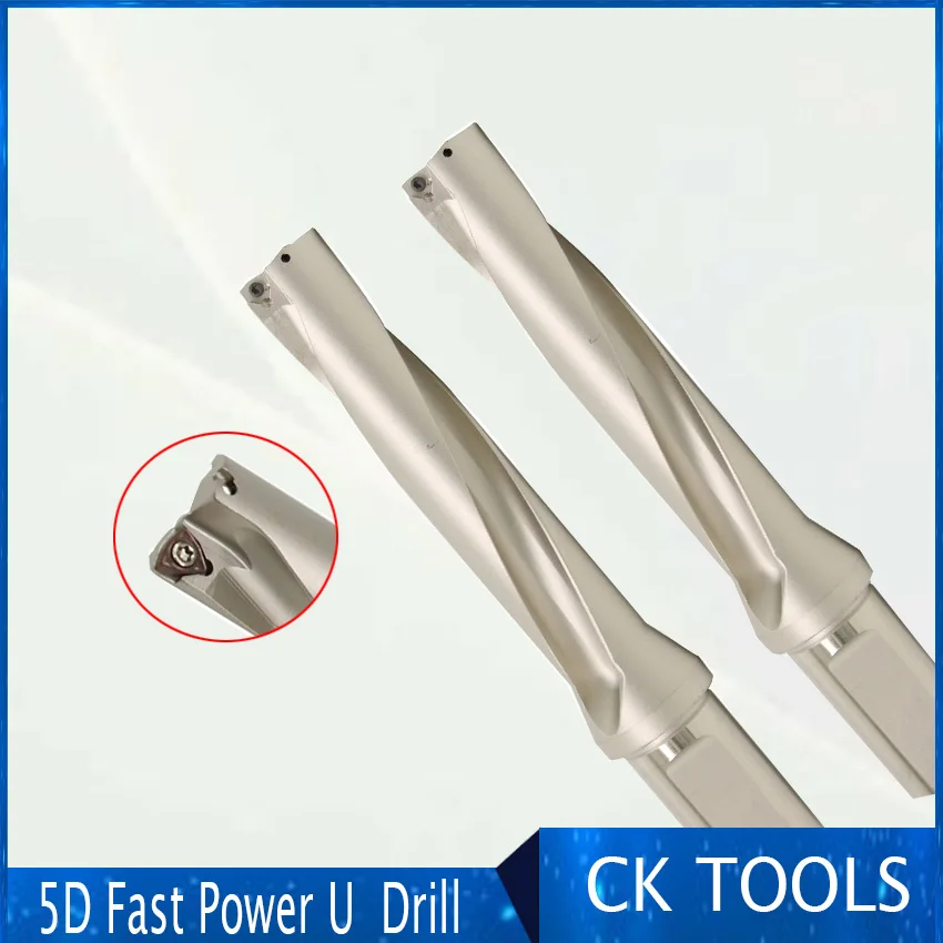 5D fast long diameter metal  ZD05 14mm -32mm WC Drill Type For U Drilling Shallow Hole indexable indexable  insert drills