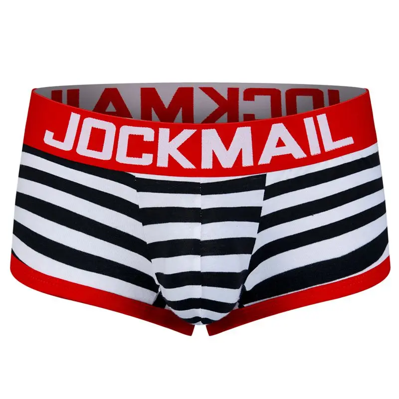 JOCKMAIL Sexy Men Underwear BOTTOMLESS BOXER men G-strings tanga underpants Gay Underwear Open Backless crotch Jockstraps