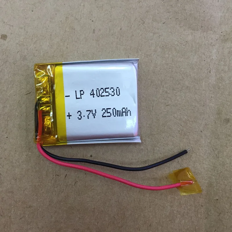 Polymer lithium battery 3.7V 402530 250mAh CEL MP3MP4 rechargeable lithium battery 4.2V Rechargeable Li-ion Cell