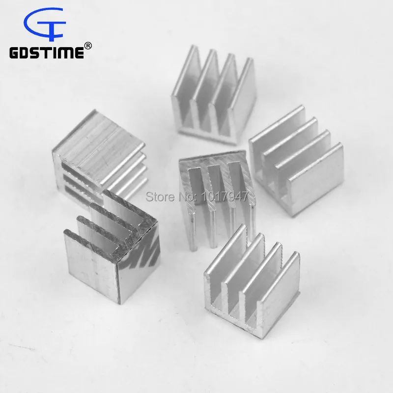 500 Pieces LOT Aluminum Heatsink For IC Chipset 10mm x 10mm x 10mm Chip Radiator