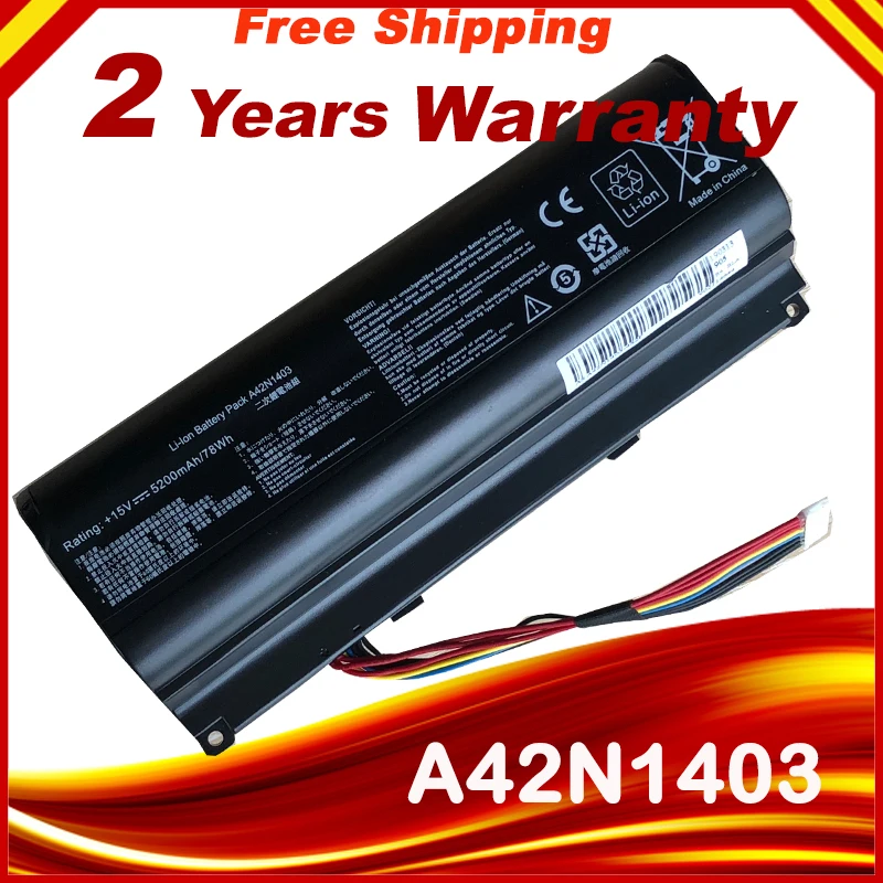 Bateria do Portátil para Asus Rog G751 G751jy G751jm G751jt Gfx71jy Gfx71jt Série A42lm9h A42lm93 4icr19 662 88wh A42n1403