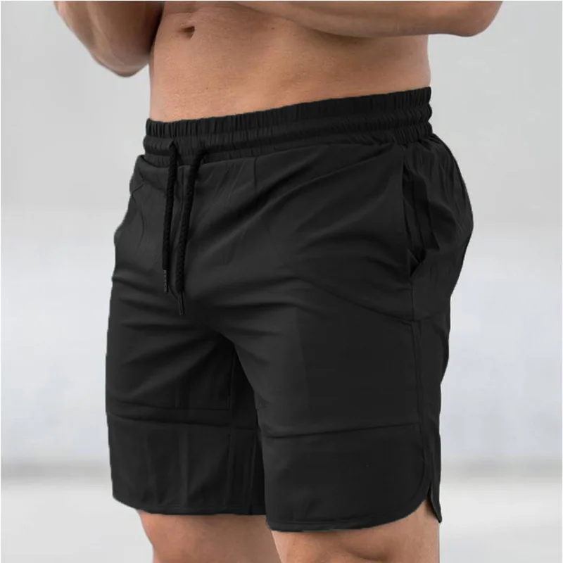 Brand Mens Training Gym Shorts Men Sports Casual Fitness Clothing Workout Running quick drying Compression Slim fit Shorts