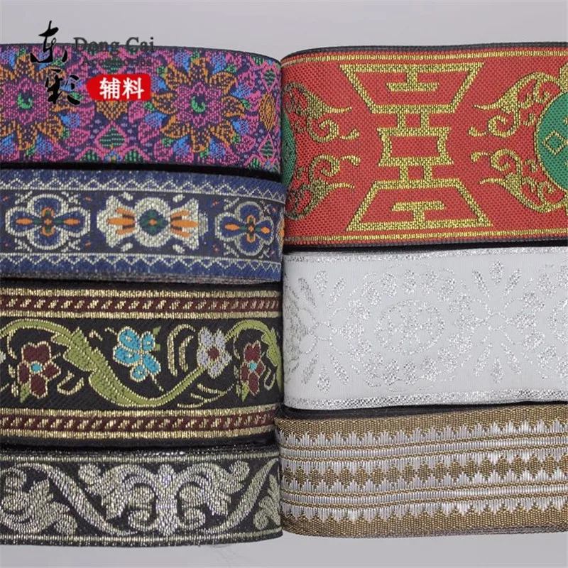 

Width 2-5cm Creative Ribbons National Style Digital Jacquard Woven Ribbon DIY Sewing Supplies Handmade Costume Accessories