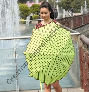 

Manual water wave umbrellas,sunflower,anti-rust,laidies' parasol,full dotting design,pencil umbrellas