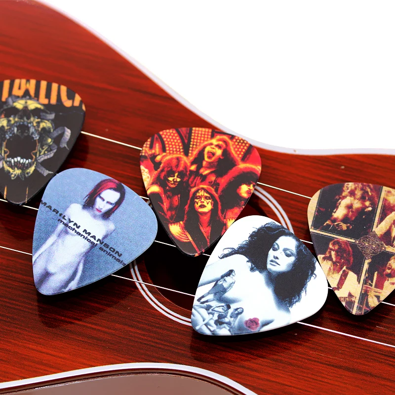 SOACH 10pcs Newest rock Guitar Picks Thickness 0.71mm Guitar Accessories for uklele