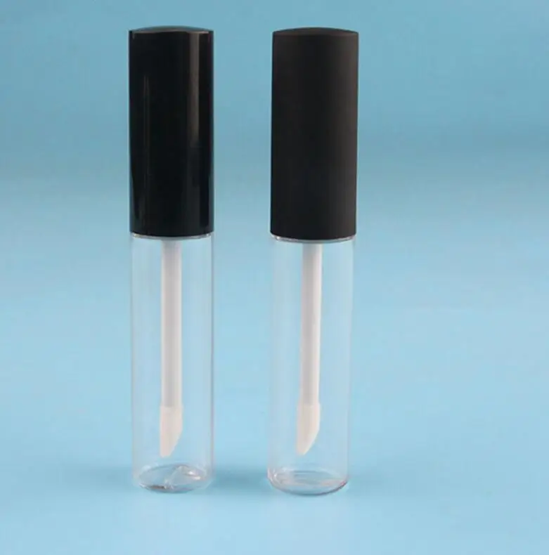 Wholesale 300pcs/lot 10ml cosmetic package lip gloss bottle empty container With black cap