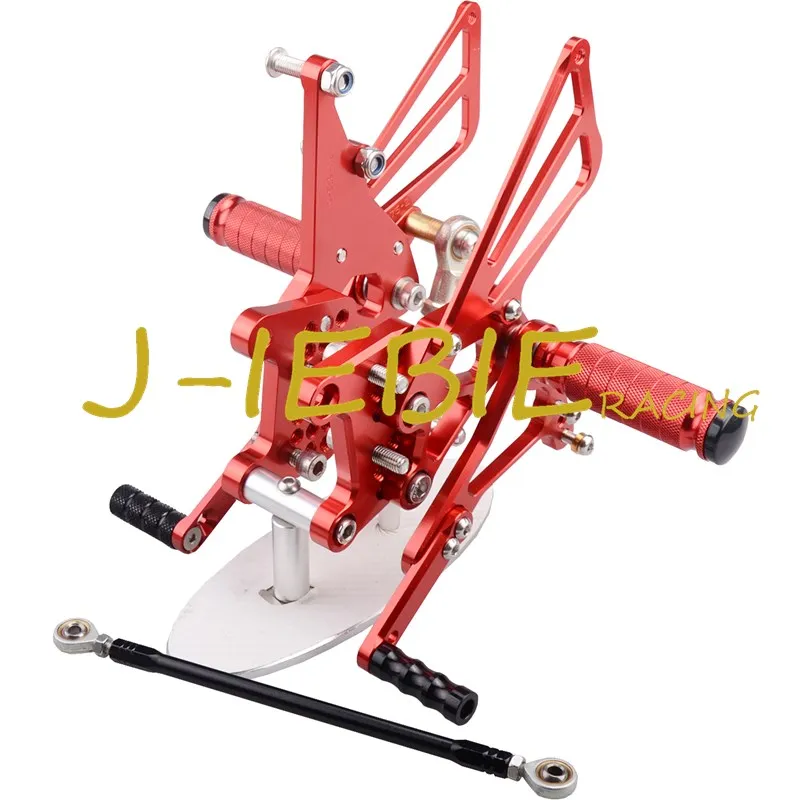 CNC Racing Rearset Adjustable Rear Sets Foot pegs Fit For Triumph T595 T509 955i SPEED TRIPLE 1050 RED