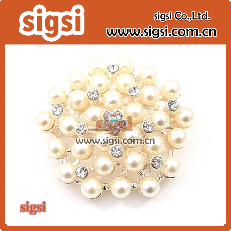 

wholesale 100pcs Pearl acrylic wholesale decorative pearl jewelry rhinestone brooch pin