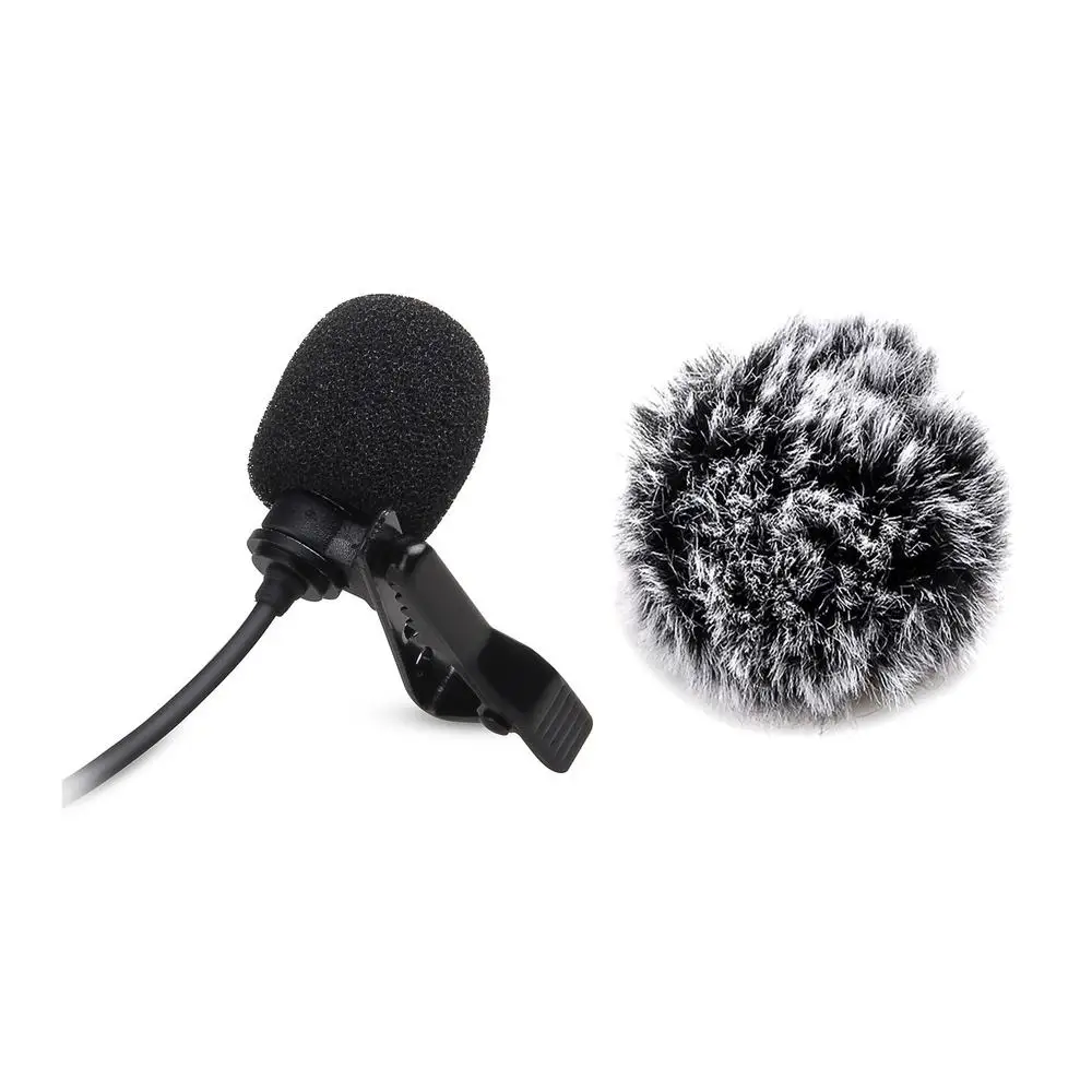 ESMIC-01G 소형 마이크 클립 무 지향성 콘덴서 마이크 GoPro HERO 3 3 + 4 윈드 머프 VS SR-GMX1