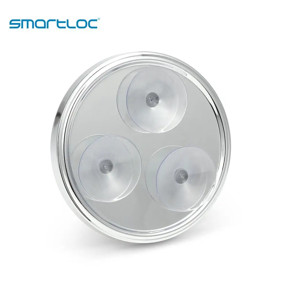 Smartloc 20cm 5X büyüteç vantuz duvara monte yuvarlak banyo aynası banyo makyaj kozmetik makyaj aynaları aksesuarları