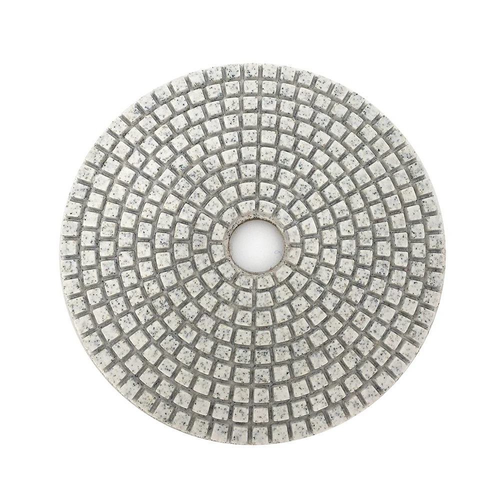 RIJILEI 10PCS/Set 5Inch White Diamond Polishing Pad 125mm Wet Polishing Pads For Stone Concrete Floor Free Shipping HC15